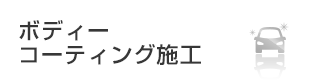 ボディーコーティング施工